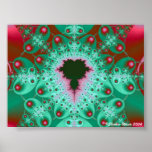 Red & Green Mandelbrot posters