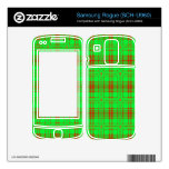 red green modern plaid pattern decal for samsung rogue