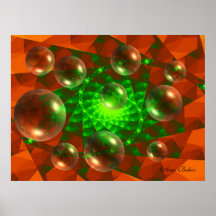 Red & Green Poster