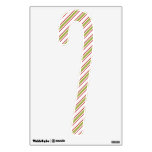 RED GREEN STRIPED CANDY CANE WALL DECAL
