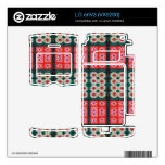 red green tile pattern decals for the LG enV3