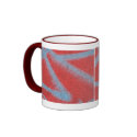 red grey paint mugs