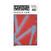 red grey paint stamp