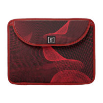 Red Grid Wave Macbook Pro Sleeve macbook sleeves