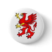 Red Griffin Pinback Buttons
