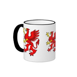 Red Griffin Dragon Mug