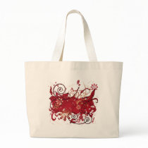 red grunge bags
