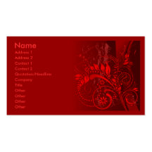 red grunge business cards
