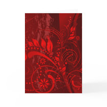 red grunge cards