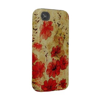 Red Grunge Casemate iPhone 4 Iphone 4 Tough Cases