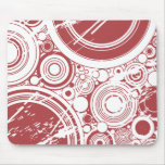 Red Grunge Circles: Vector Art: Mousepads