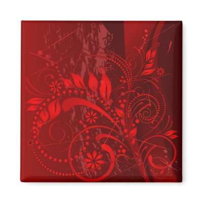 red grunge magnet by VioDeSign