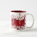 red grunge mugs by VioDeSign red grunge mugs