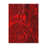 red grunge post card