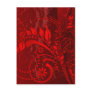 red grunge post card