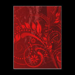 red grunge postcards