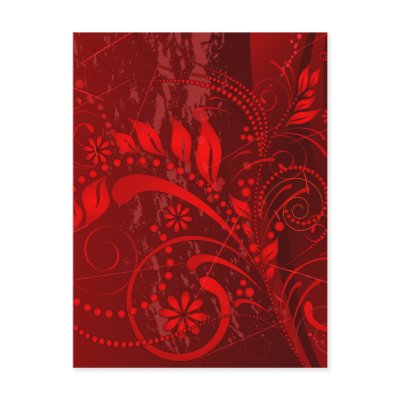 red grunge post card by VioDeSign