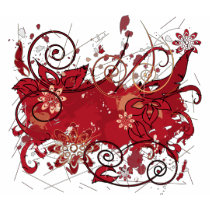 red grunge t-shirts by VioDeSign red grunge t-shirts