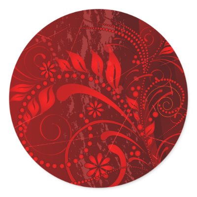 red grunge sticker by VioDeSign