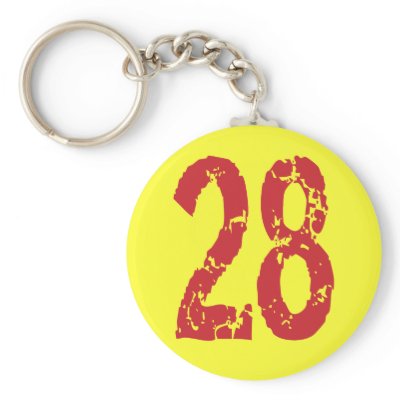 Grunge Fashion Style on Red Grunge Style Number 28 Key Chain From Zazzle Com