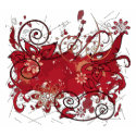 red grunge t-shirts by VioDeSign red grunge t-shirts