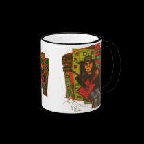red guitar mugs