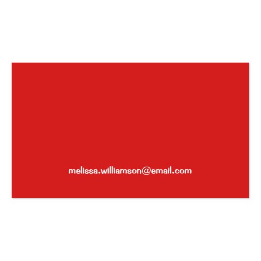 Red Gumball Machine Business Cards (back side)