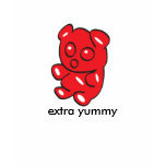 red gummy bear t t-shirts