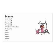 Red Hair Diva Business Card Template