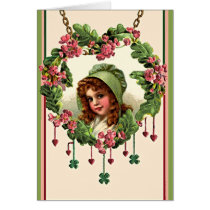 RED HAIR, HEART & GREEN BONNET by  SHARON SHARPE cards