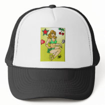 red hair pin up hats by Chocolate_honeybee red hair pin up hats