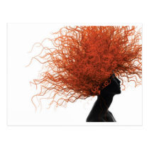 red hair postcards