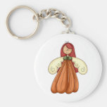 red hair pumpkin angel key chains