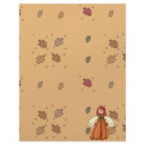 red hair pumpkin angel letterhead