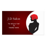 red Hair Salon businesscards business cards