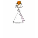 Red Hair Stick Bride Shirt by stick_figures Red Hair Stick Bride Shirt