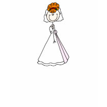 Red Hair Stick Bride Shirt