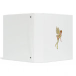 Red Haired 3D Pixie - Yellow Green Outfit Vinyl Binders