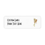 Red Haired 3D Pixie - Yellow Green Outfit Custom Return Address Label