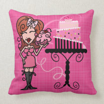 Red Haired Baker Pillow pillows