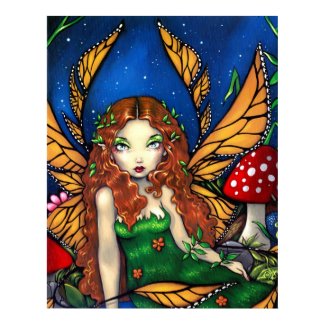 Red Haired Fairy Queen ART PRINT print