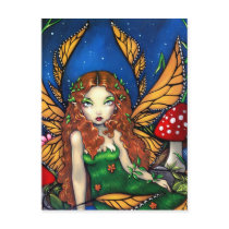 "Red Haired Fairy Queen" Postcard