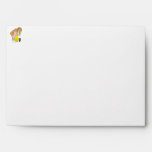 red haired girl yellow dress envelopes