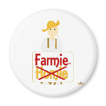 Red Haired Grinning Farmie Brown Pants Farmie X Ho magnets by charactercraze Red Haired Grinning Farmie Brown Pants Farmie X Ho magnets