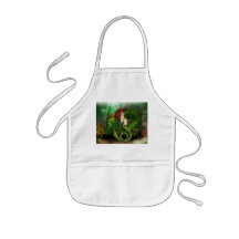 Red Haired Mermaid Children's Smock Aprons