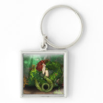 Red Haired Mermaid Keychain