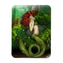 Red Haired Mermaid Magnet