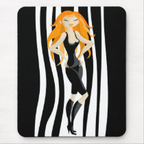 red-haired mousepads by VioDeSign red-haired mousepads