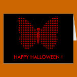 Red Halloween Butterfly cards