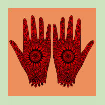 Red Hamsas / Henna Hands t-shirts
